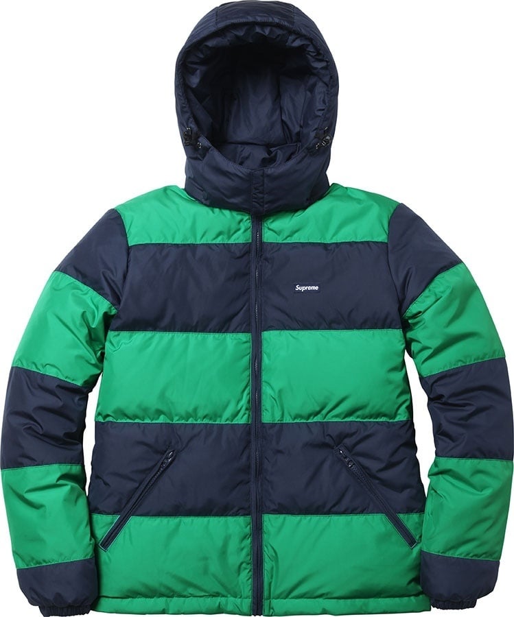 Reversible Striped Down Jacket 2